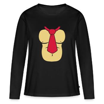 Ape Body - Women's Premium Organic Long Sleeve Shirt - black - Front - Julia (174cm)