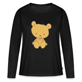 Toy Teddy Bear - Women's Premium Organic Long Sleeve Shirt - black - Front - Julia (174cm)