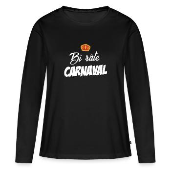 Bi râte Carnaval - T-shirt manches longues Premium bio Femme - noir - Devant - Julia (174cm)