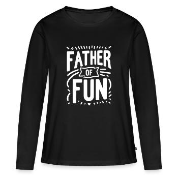 Père du plaisir - T-shirt manches longues Premium bio Femme - noir - Devant - Julia (174cm)