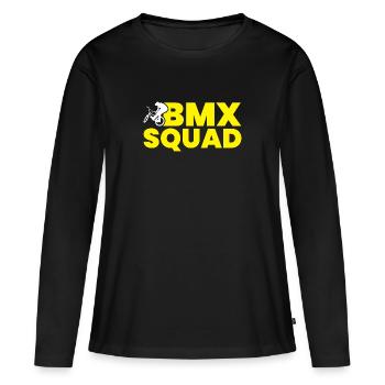 BMX - Escouade - T-shirt manches longues Premium bio Femme - noir - Devant - Julia (174cm)