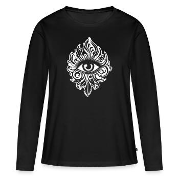 Eye Eyes Ophthalmologist - Women's Premium Organic Long Sleeve Shirt - black - Front - Julia (174cm)