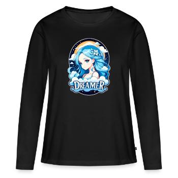 Dreamer - Dreamer - Dreamer - Dream - Reverie - Women's Premium Organic Long Sleeve Shirt - black - Front - Julia (174cm)