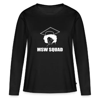 Master Studium Abschlussfeier - Frauen Premium Bio Langarmshirt - Schwarz - Vorne - Julia (174cm)