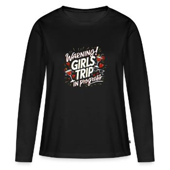 Girls Trip Holiday Holiday Holiday Celebrations - Women's Premium Organic Long Sleeve Shirt - black - Front - Julia (174cm)
