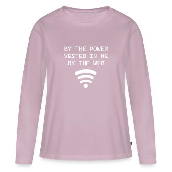 Pastor - Women's Premium Organic Long Sleeve Shirt - dusky pink - Front - Julia (174cm)