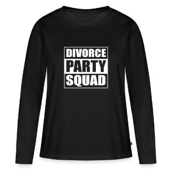 Scheidung - Frauen Premium Bio Langarmshirt - Schwarz - Vorne - Julia (174cm)