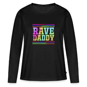 Rave Raver Techno music Techno bass Mixer - Women's Premium Organic Long Sleeve Shirt - black - Front - Julia (174cm)
