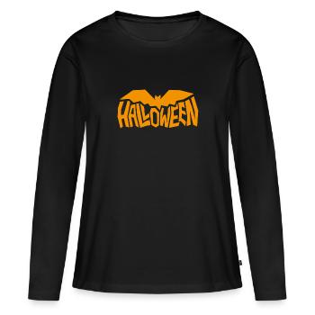 Fouet d’Halloween - T-shirt manches longues Premium bio Femme - noir - Devant - Julia (174cm)
