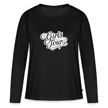 Girls Tour - Frauen Premium Bio Langarmshirt - Schwarz - Vorne - Julia (174cm)