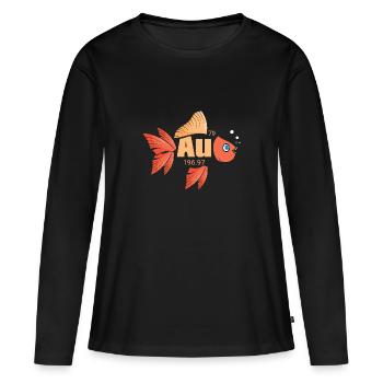 Tableau périodique - T-shirt manches longues Premium bio Femme - noir - Devant - Julia (174cm)