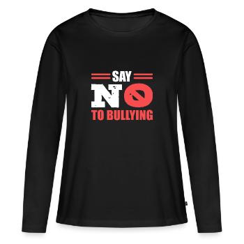 Bullying - Women's Premium Organic Long Sleeve Shirt - black - Front - Julia (174cm)