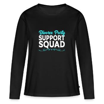 Scheidung - Frauen Premium Bio Langarmshirt - Schwarz - Vorne - Julia (174cm)