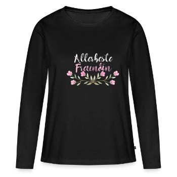Petite amie petite amie meilleur meilleur partenaire chemise - T-shirt manches longues Premium bio Femme - noir - Devant - Julia (174cm)