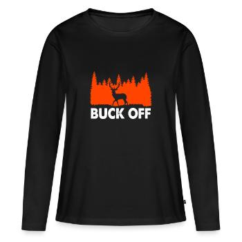 Jäger Jagen - Frauen Premium Bio Langarmshirt - Schwarz - Vorne - Julia (174cm)