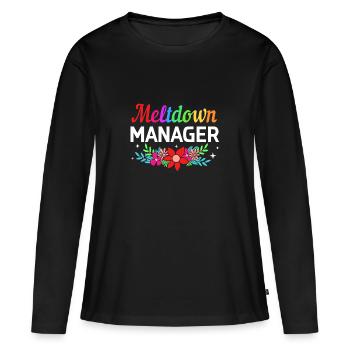 Daycare Center Education Educator Educator - Women's Premium Organic Long Sleeve Shirt - black - Front - Julia (174cm)