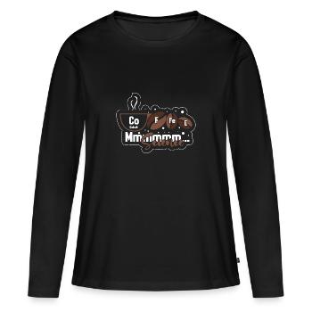 Tableau périodique - T-shirt manches longues Premium bio Femme - noir - Devant - Julia (174cm)