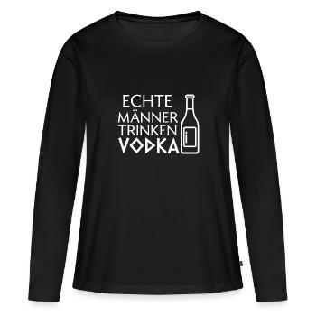 Vodka Alkohol Russischer Vodka Geschenk - Frauen Premium Bio Langarmshirt - Schwarz - Vorne - Julia (174cm)