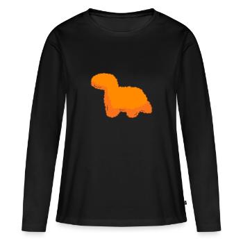 Chicken Nuggets - Frauen Premium Bio Langarmshirt - Schwarz - Vorne - Julia (174cm)