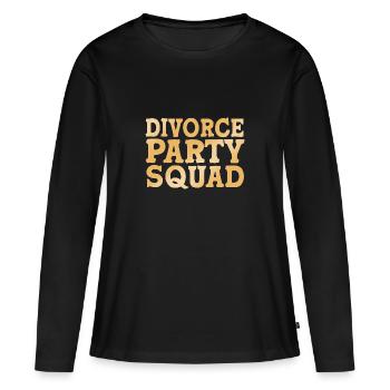 Scheidung - Frauen Premium Bio Langarmshirt - Schwarz - Vorne - Julia (174cm)