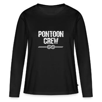 Bateau ponton Bateau Bateaux - T-shirt manches longues Premium bio Femme - noir - Devant - Julia (174cm)
