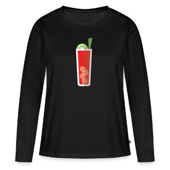 Bloody Mary - Women's Premium Organic Long Sleeve Shirt - black - Front - Julia (174cm)