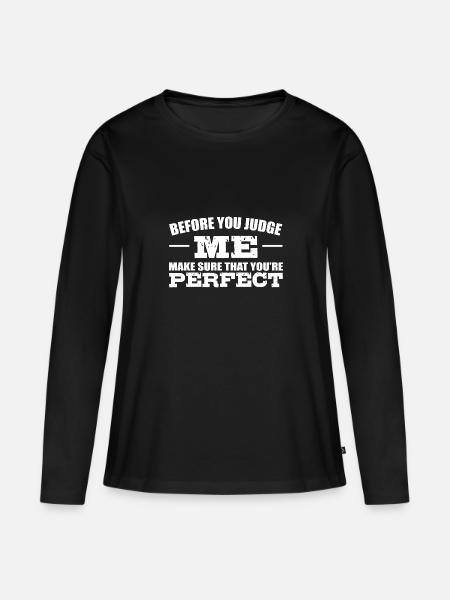Mobbing - Frauen Premium Bio Langarmshirt - Schwarz