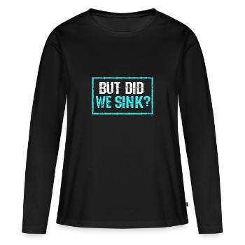 Bateau ponton Bateau Bateaux - T-shirt manches longues Premium bio Femme - noir - Devant - Julia (174cm)