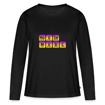 Rave Raver Musique techno Techno basse Table de mixage - T-shirt manches longues Premium bio Femme - noir - Devant - Julia (174cm)