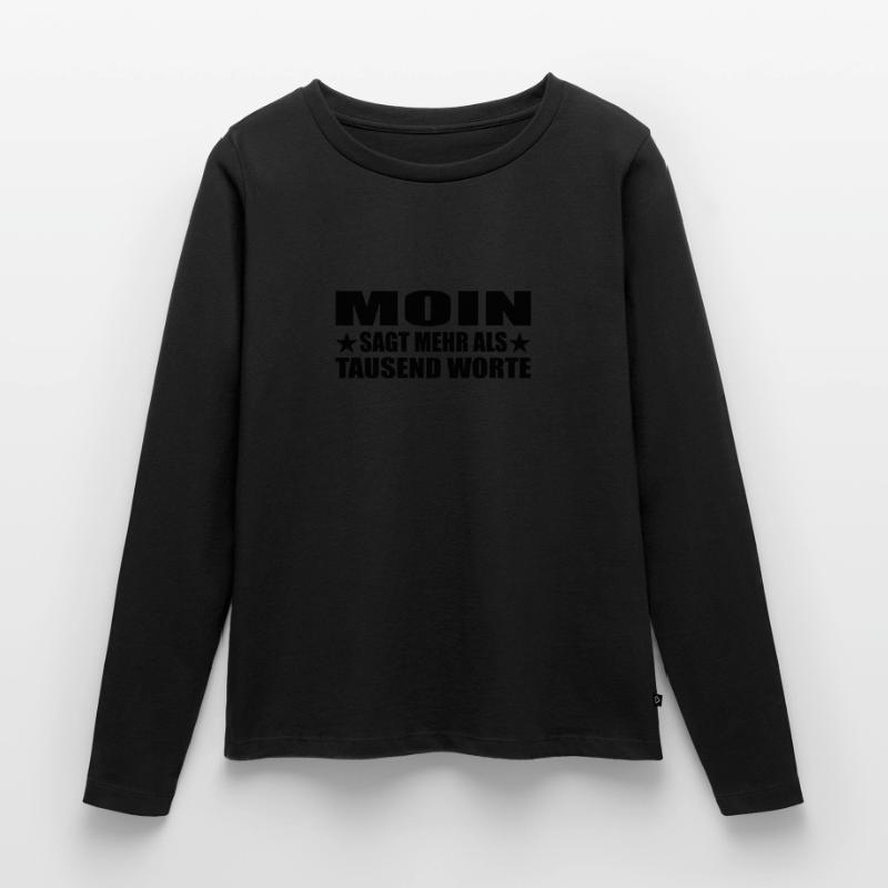 Moin Frauen Premium Bio Langarmshirt