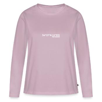 Fehmarn coordinates - Women's Premium Organic Long Sleeve Shirt - dusky pink - Front - Julia (174cm)