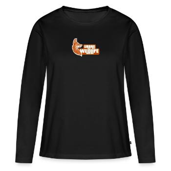 Faune urbaine - T-shirt manches longues Premium bio Femme - noir - Devant - Julia (174cm)