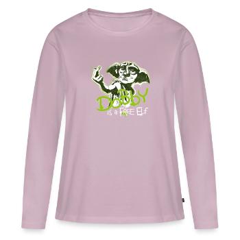 Harry Potter Dobby Is A Free Elf - Women's Premium Organic Long Sleeve Shirt - dusky pink - Front - Julia (174cm)