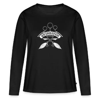 Harry Potter Quidditch Team - T-shirt manches longues Premium bio Femme - noir - Devant - Julia (174cm)