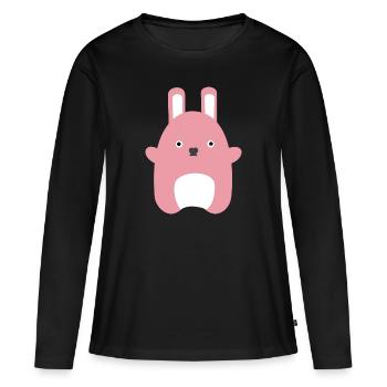 Cuddly toy Cute Cute Cute - Women's Premium Organic Long Sleeve Shirt - black - Front - Julia (174cm)