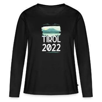 Tyrol 2022 - T-shirt manches longues Premium bio Femme - noir - Devant - Julia (174cm)