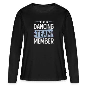 Dancing Team - Frauen Premium Bio Langarmshirt - Schwarz - Vorne - Julia (174cm)
