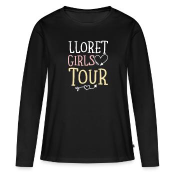 Lloret De Mar Girls Tour - Frauen Premium Bio Langarmshirt - Schwarz - Vorne - Julia (174cm)