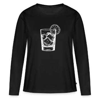Limonade Getränk - Frauen Premium Bio Langarmshirt - Schwarz - Vorne - Julia (174cm)