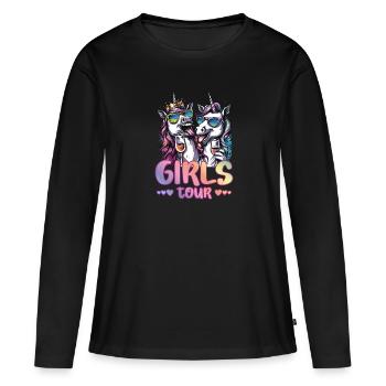 Girls Tour Girls Holiday Girls Night Out - T-shirt manches longues Premium bio Femme - noir - Devant - Julia (174cm)
