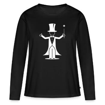 Magicien Sorcier - T-shirt manches longues Premium bio Femme - noir - Devant - Julia (174cm)
