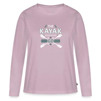 Kayak Is Calling And I Must Go Whitewater Kayaking - Women's Premium Organic Long Sleeve Shirt - dusky pink - Front - Julia (174cm)