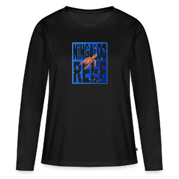 Ningaloo Reef - Australia - Frauen Premium Bio Langarmshirt - Schwarz - Vorne - Julia (174cm)