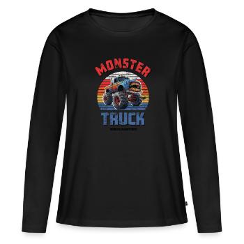 Monster Truck - Women's Premium Organic Long Sleeve Shirt - black - Front - Julia (174cm)