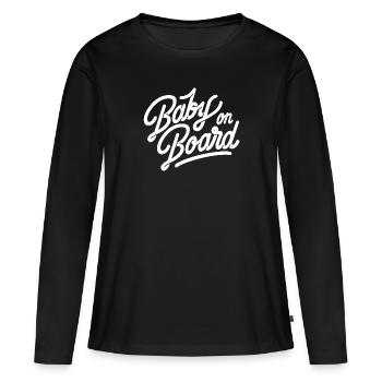 Baby on Board - Women's Premium Organic Long Sleeve Shirt - black - Front - Julia (174cm)
