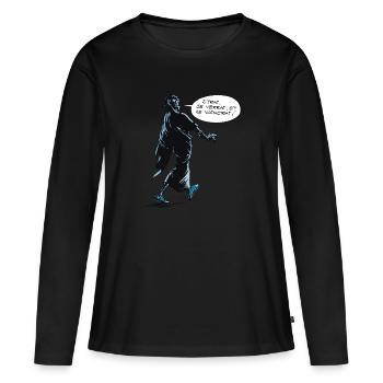 Asterix & Obelix - César veni vidi vici - T-shirt manches longues Premium bio Femme - noir - Devant - Julia (174cm)