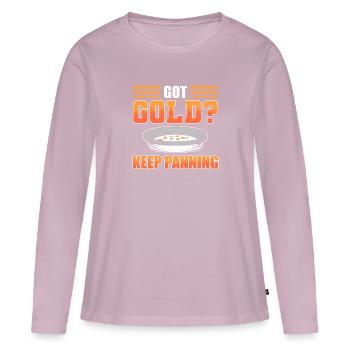 Metalldetektor Gold Panner Gold Digger Kostüm - Frauen Premium Bio Langarmshirt - Altrosa - Vorne - Julia (174cm)