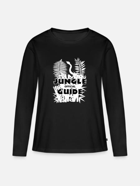 jungleguide wite - Women's Premium Organic Long Sleeve Shirt - black