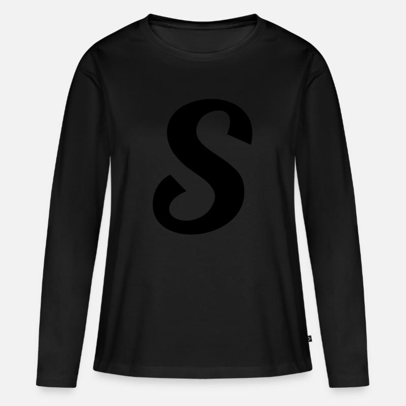 S - Frauen Premium Bio Langarmshirt - Schwarz