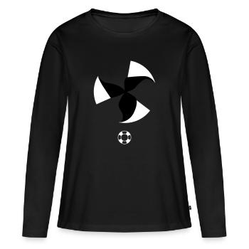 change to green Nuclear power no wind energy yes - Women's Premium Organic Long Sleeve Shirt - black - Front - Julia (174cm)